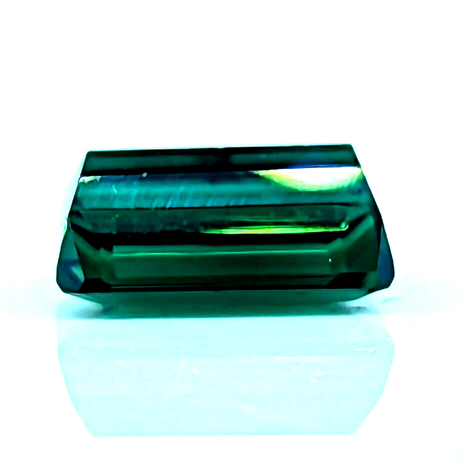 1.83ct Green Tourmaline Emerald Cut AAA+ Loose Mozambique VIDEO
