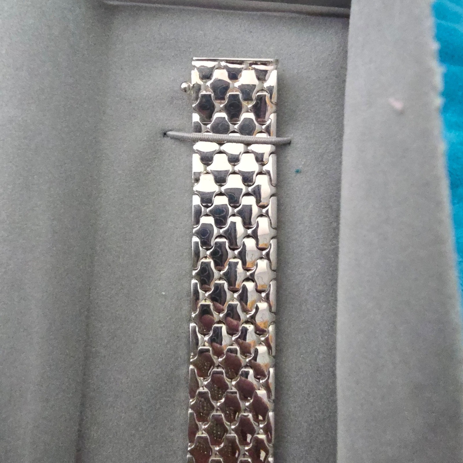 NWOT Vintage Milor Italy 925 Sterling Silver Wide Articulated Bracelet