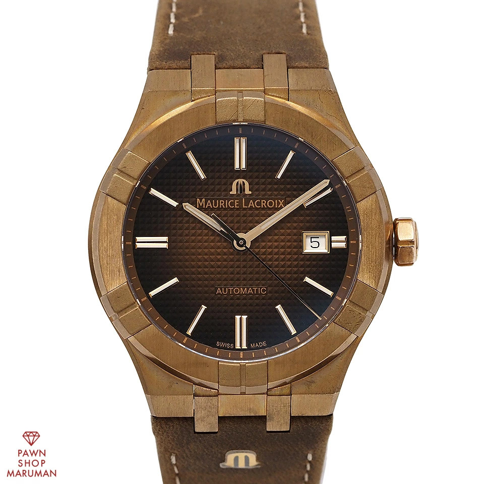 MAURICE LACROIX Aikon Automatic AI6008-BRZ01-730-3 Winding Bronze x Leat #QY4I6H