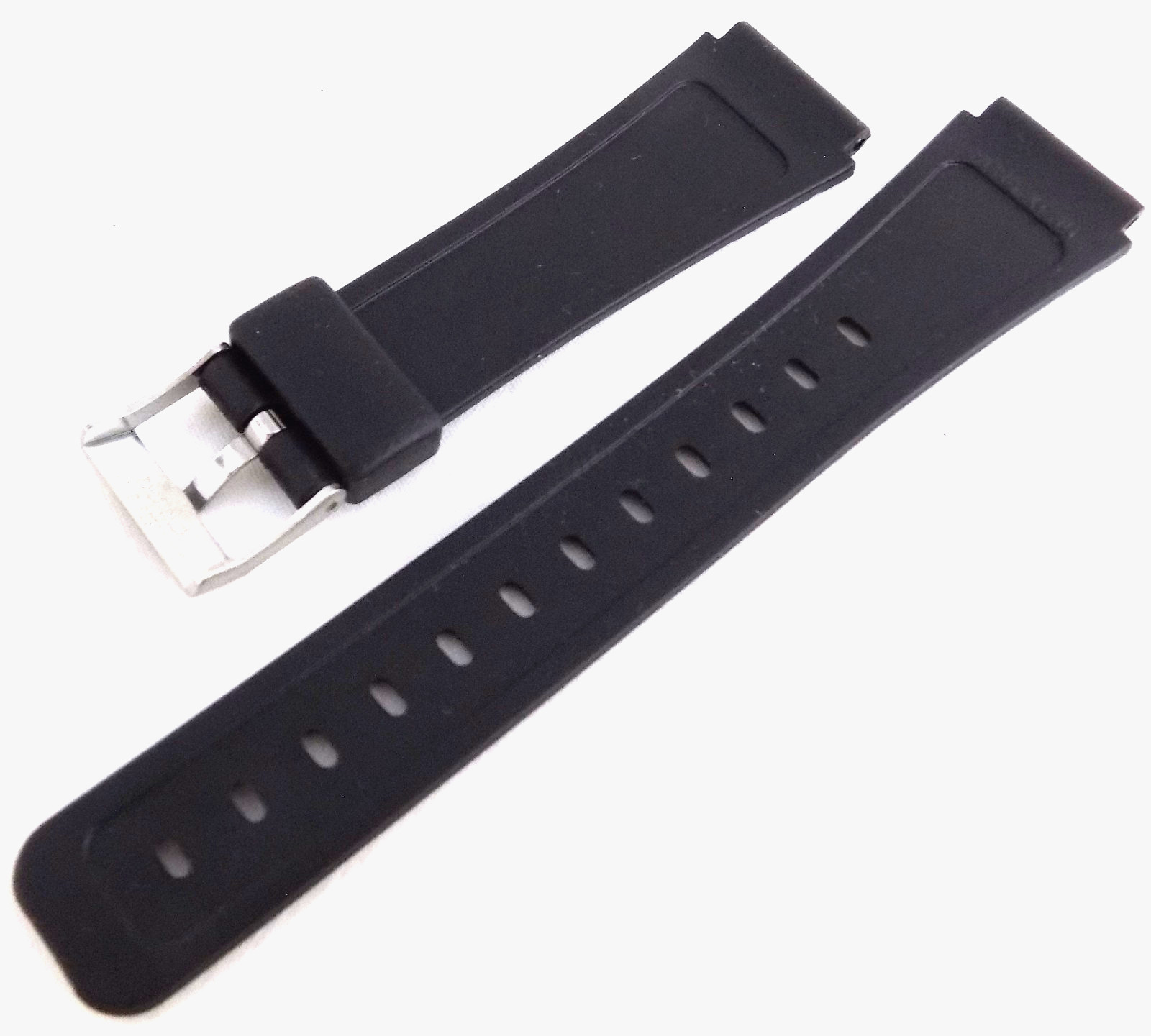 7 11/16″ 191mm Length THIN & LIGHT Timex 18mm BLACK Watch Band Short & Regular