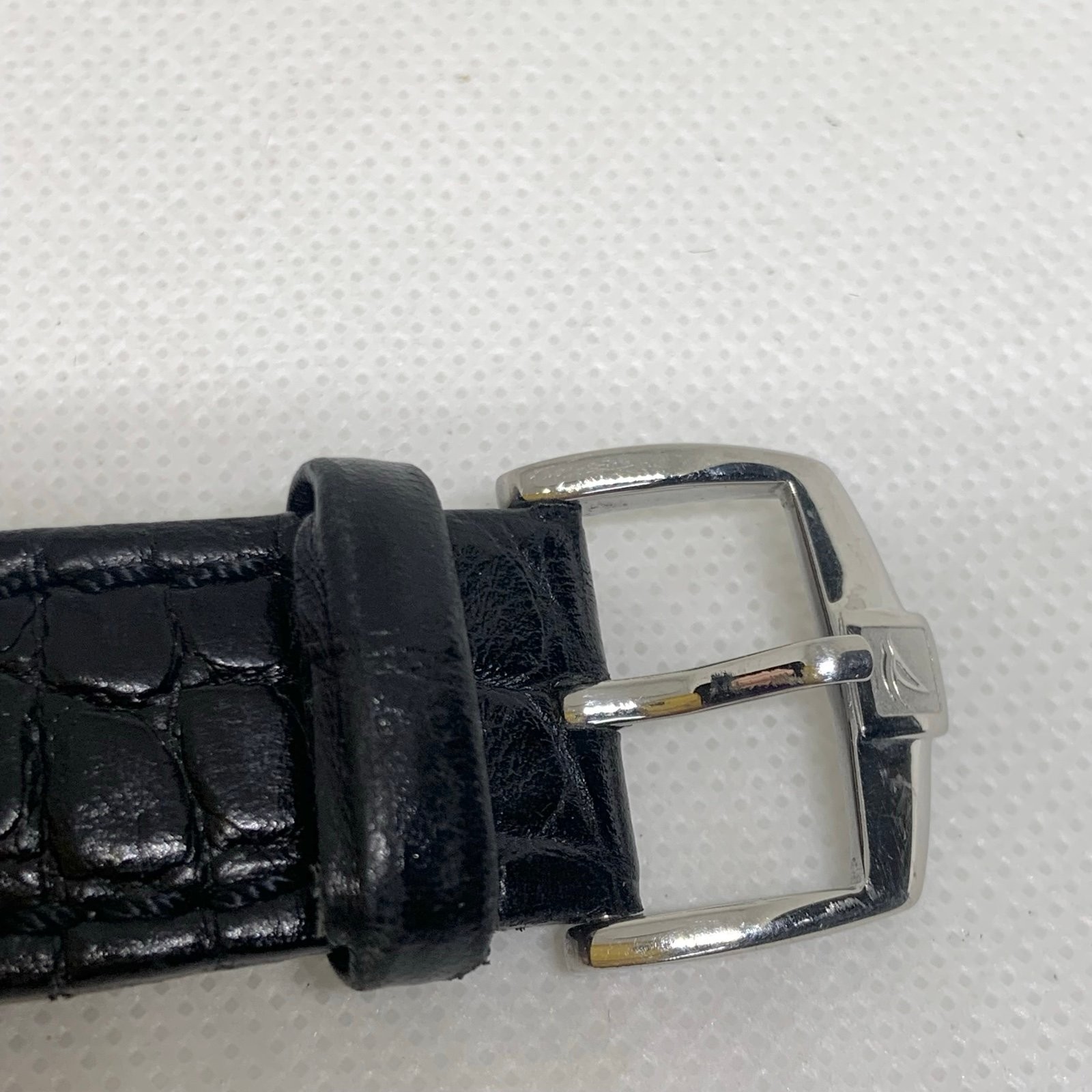 Sperry Top-Sider Kinney men’s watch 38mm stainless black leather quartz running