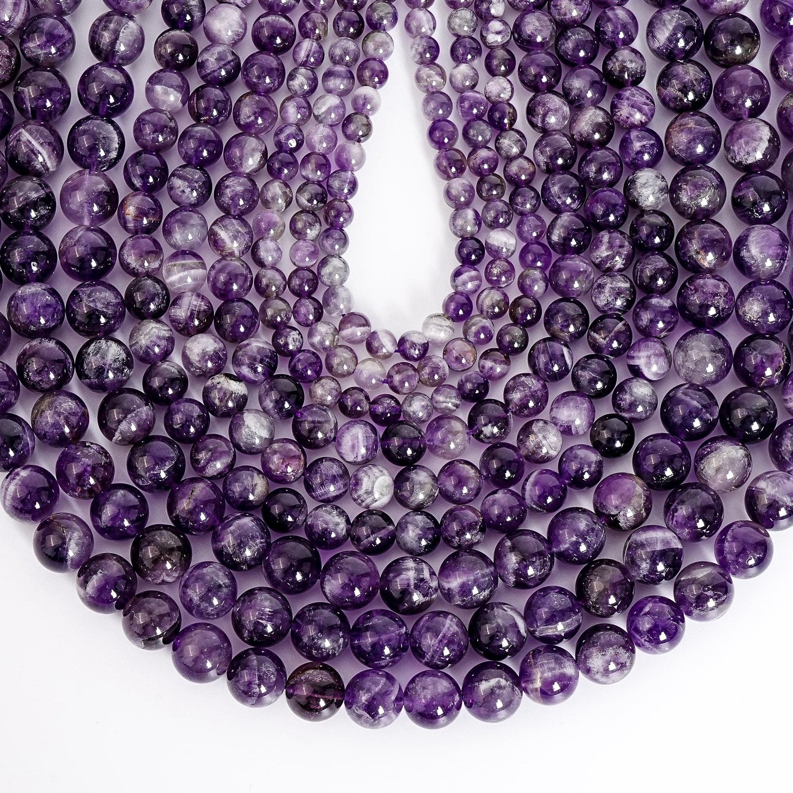 Natural Purple Dogtooth Chevron Amethyst Beads Grade AAA Loose Beads 8mm 10mm