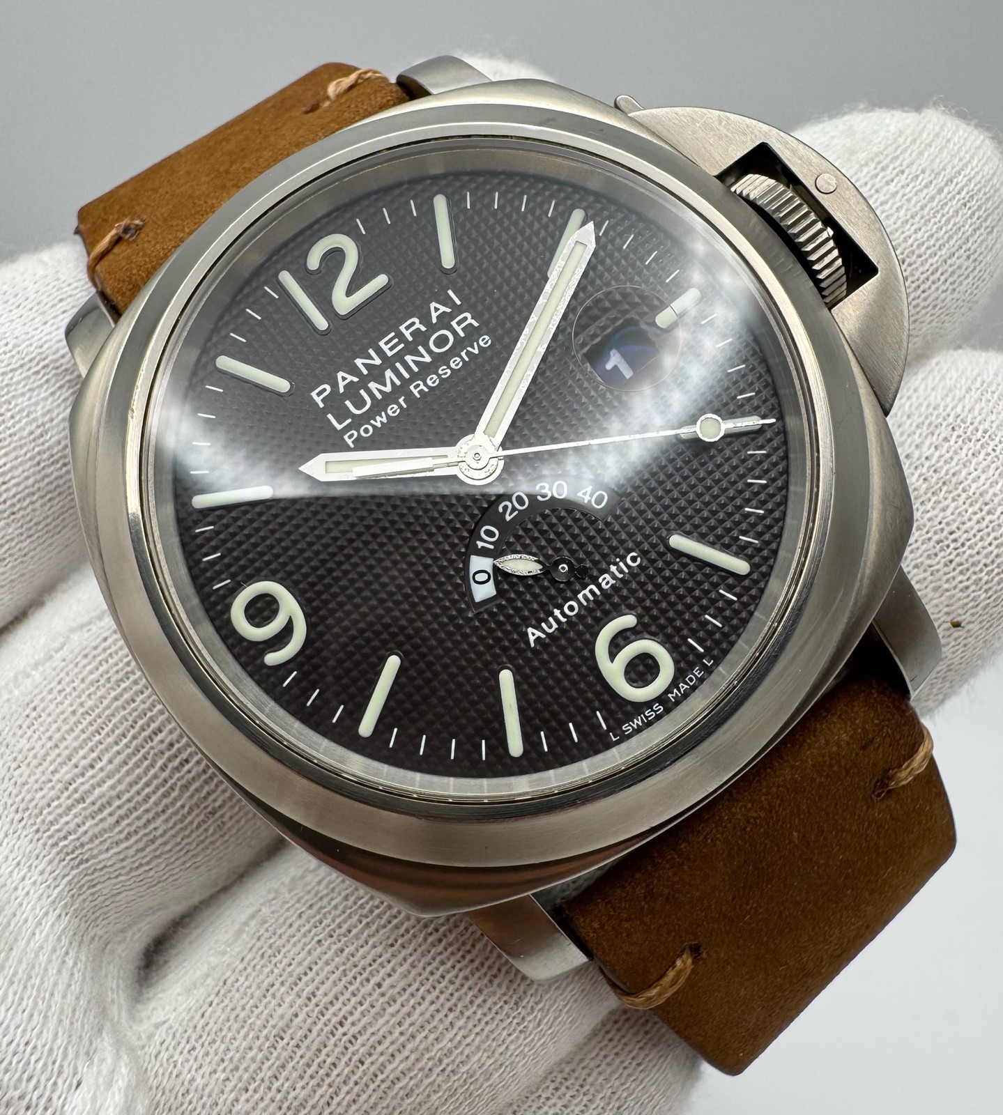 Panerai Luminor Power Reserve PAM57 Titanium Tobacco Dial 2000 (Full-Set)