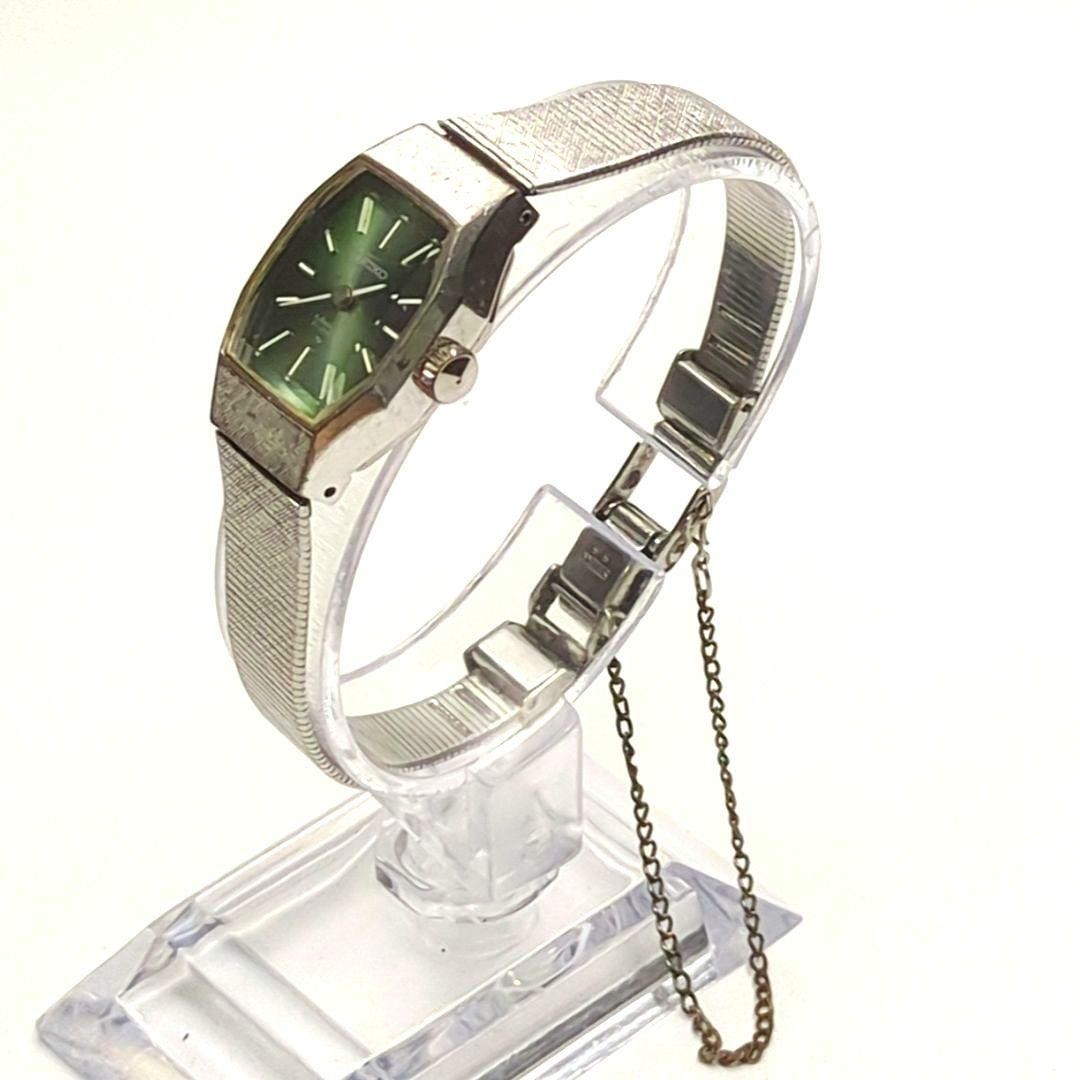 Working condition SEIKO ladies’ manual winding watch, cut glass, octagon sha