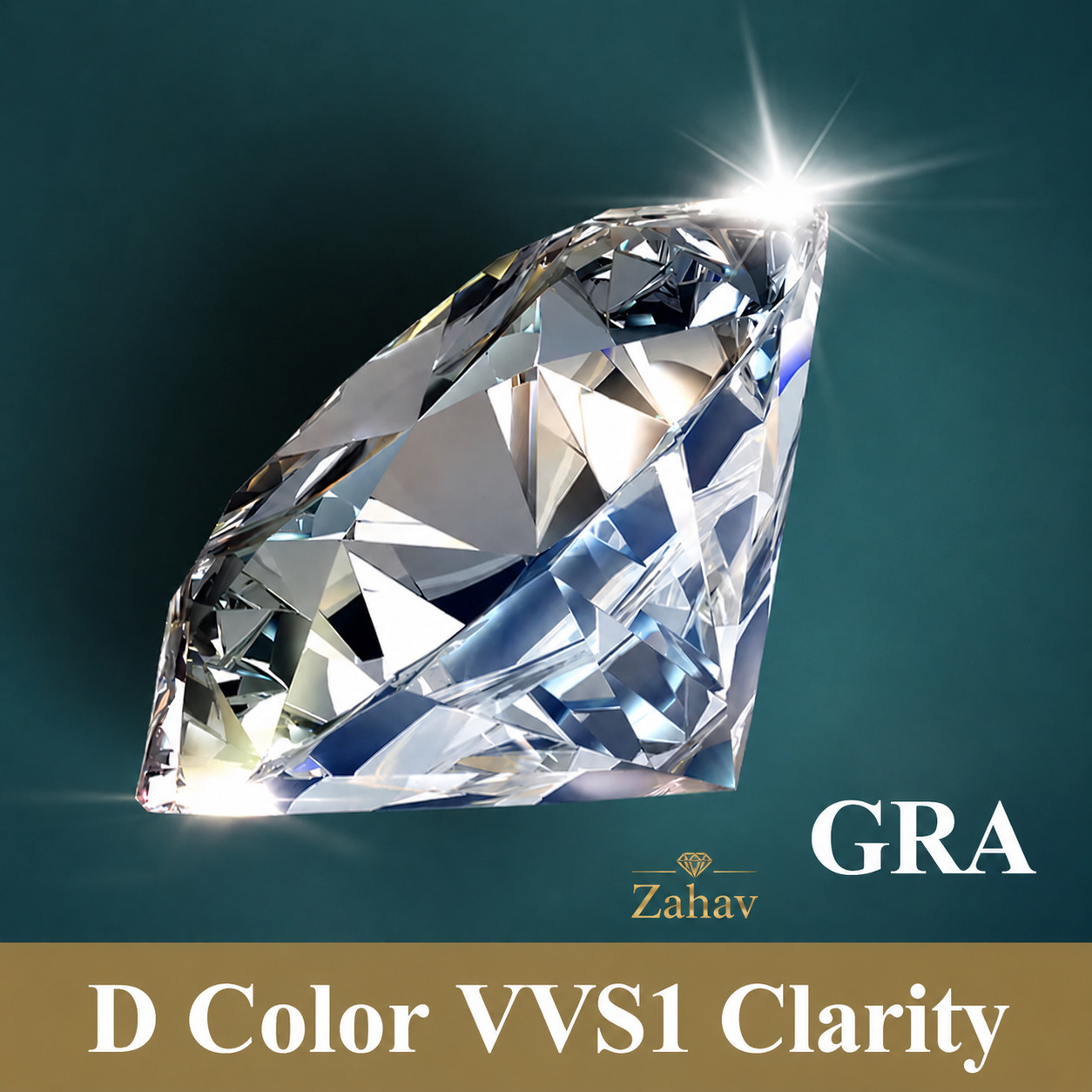 1CT Round Moissanite White Loose Stone Cut D Color VVS1 GRA Certified 6.5mm