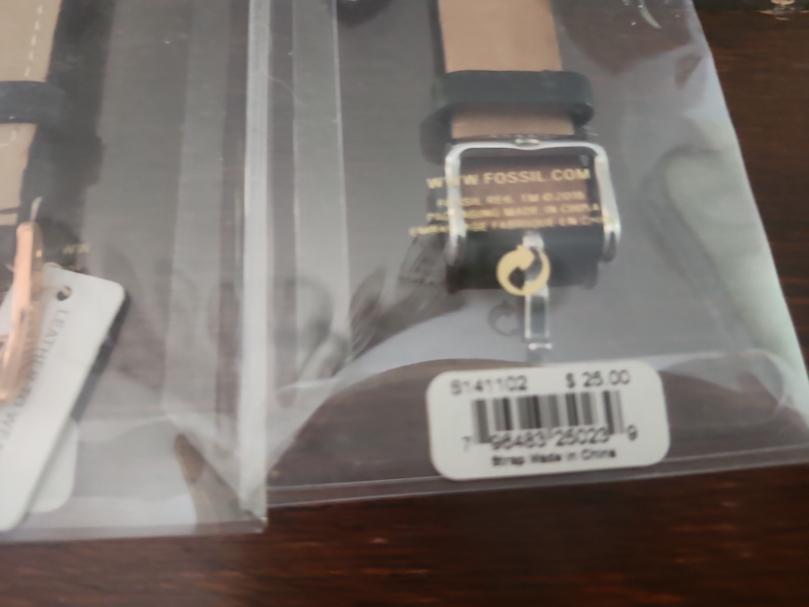 Lot of 10 Fossil Straps Bands New Leather Rubber