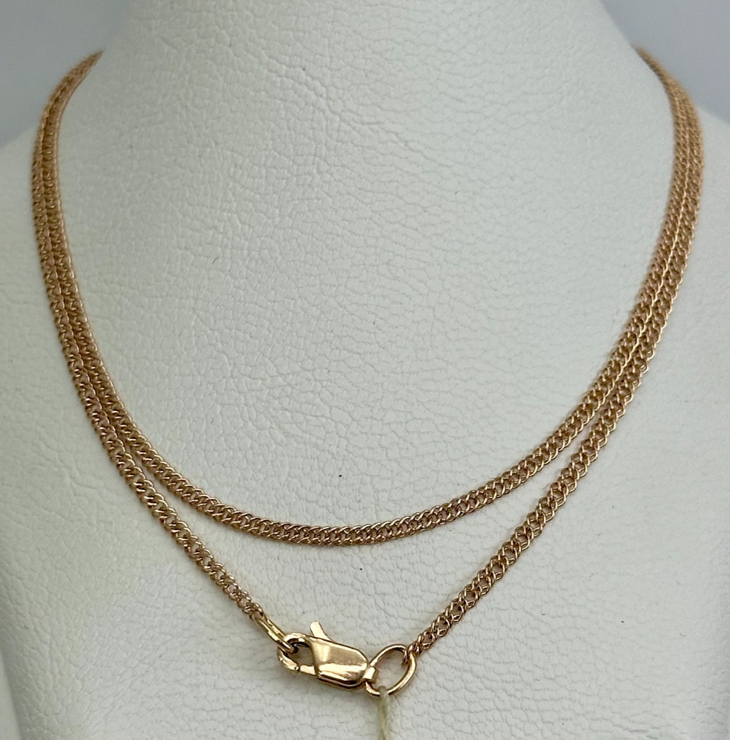 Vintage Original Rose Gold Chain 14K 585 19.69 in 3,35 gr. Factory Tag Ukraine