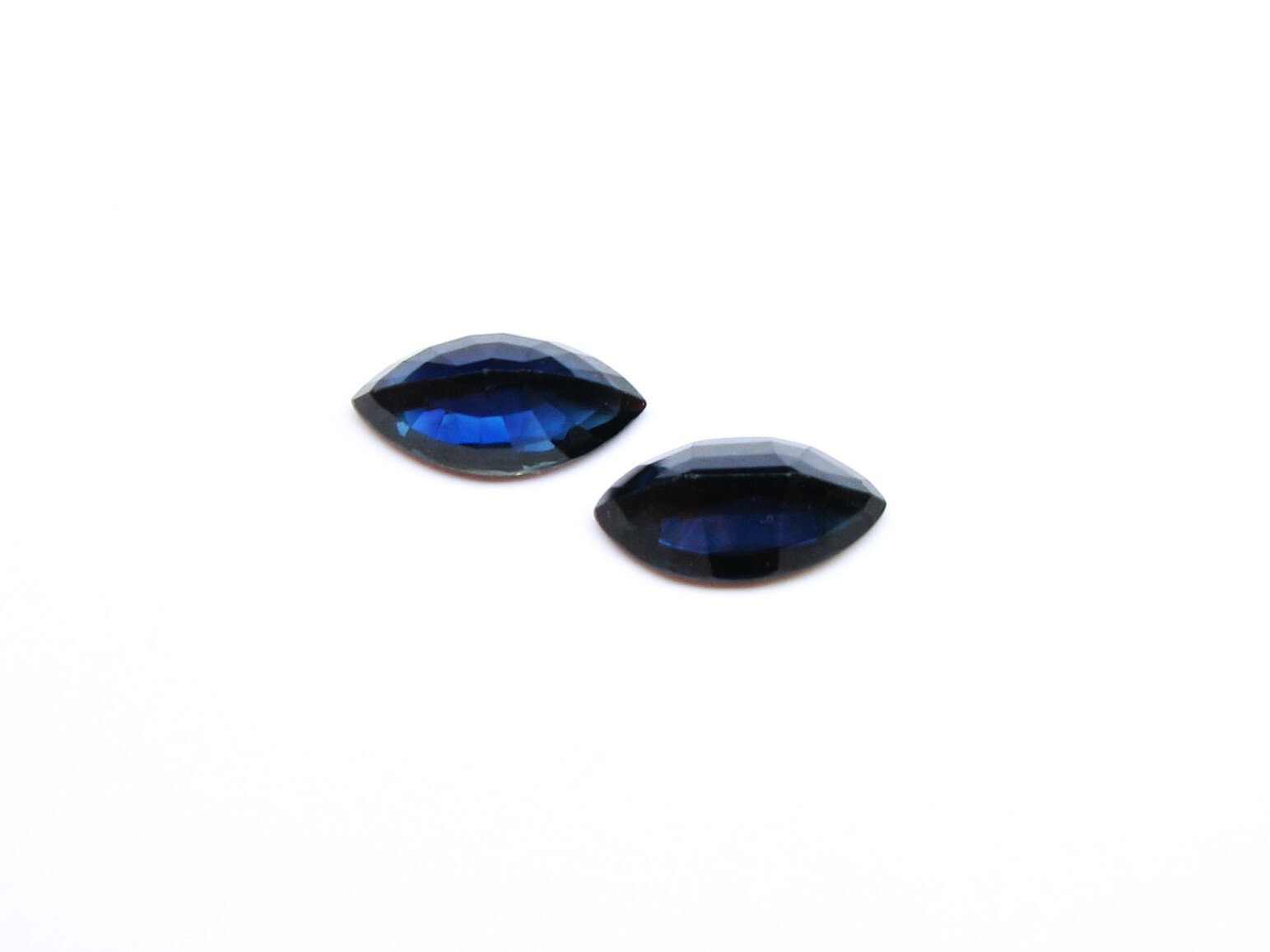 Natural Marquise Australian Blue Sapphires 5.17 CtsTol, 12×6.2 MM/ 12.2×6.2 MM