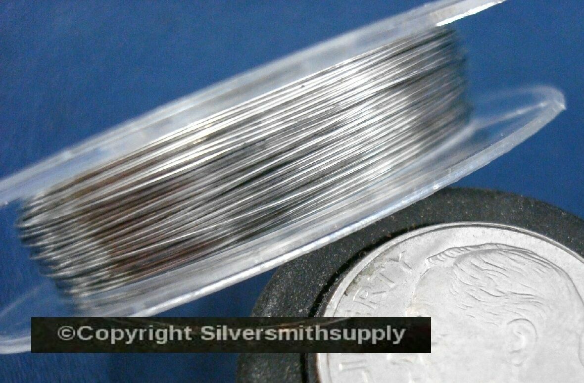 30ga Silver plated copper round wire .3mm .012 create wire wrapped jewelry PW021