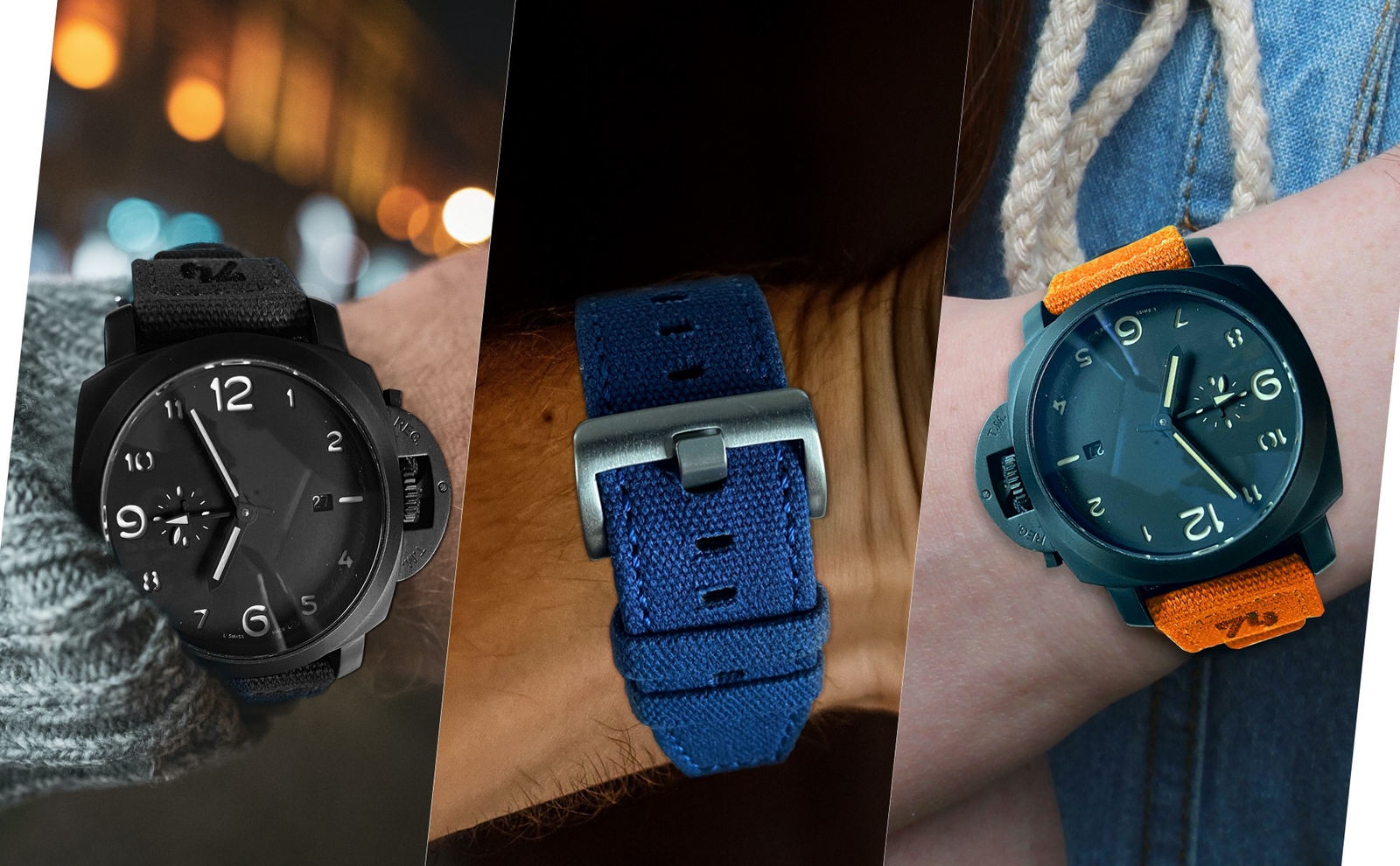 Quick Release Canvas Watch Band 18 20 22MM Military Fabric Watch Strap Men Women