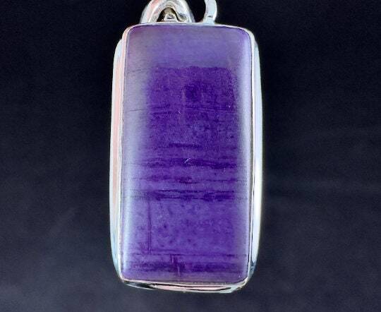 SUGILITE Crystal Pendant – AA, Sterling Silver, Cabochon – Jewelry, Gift, 54230