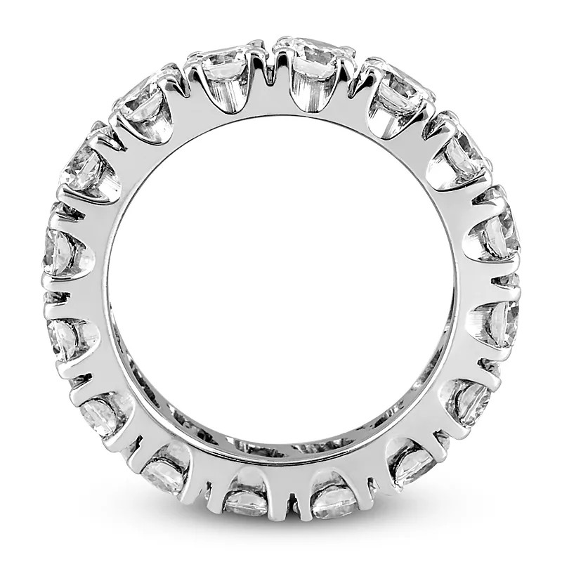 14K Gold Eternity Wedding Ring Classic 1.50 Carat Round Lab-Grown Diamond E VVS2