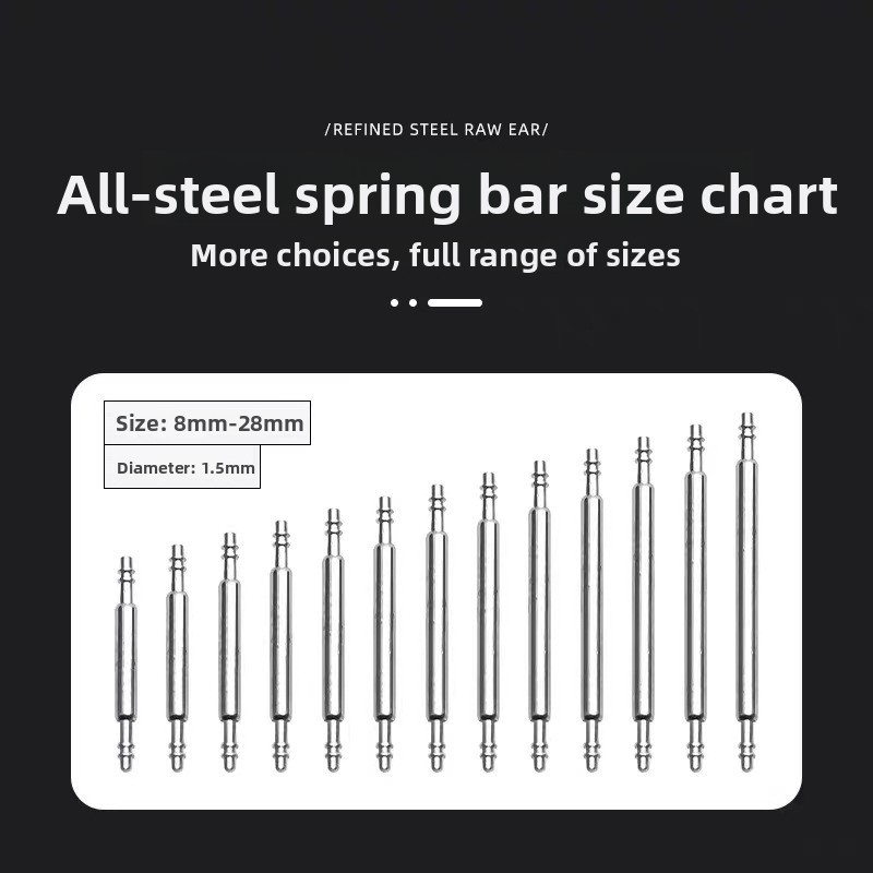 Stainless Steel Watch Spring Bars Watch Strap Link Replacement Pins Accessories