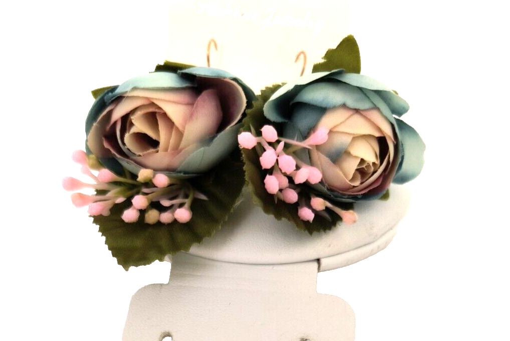New Fashion Earrings for Pierced Ears Hook Style Polyester Multicolor Flowers