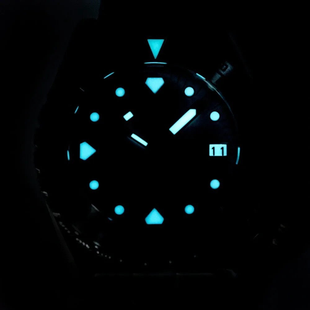 Seestern Vintage Sub 600T Black Vintage 407S Ceramic 40mm Automatic Diver Watch