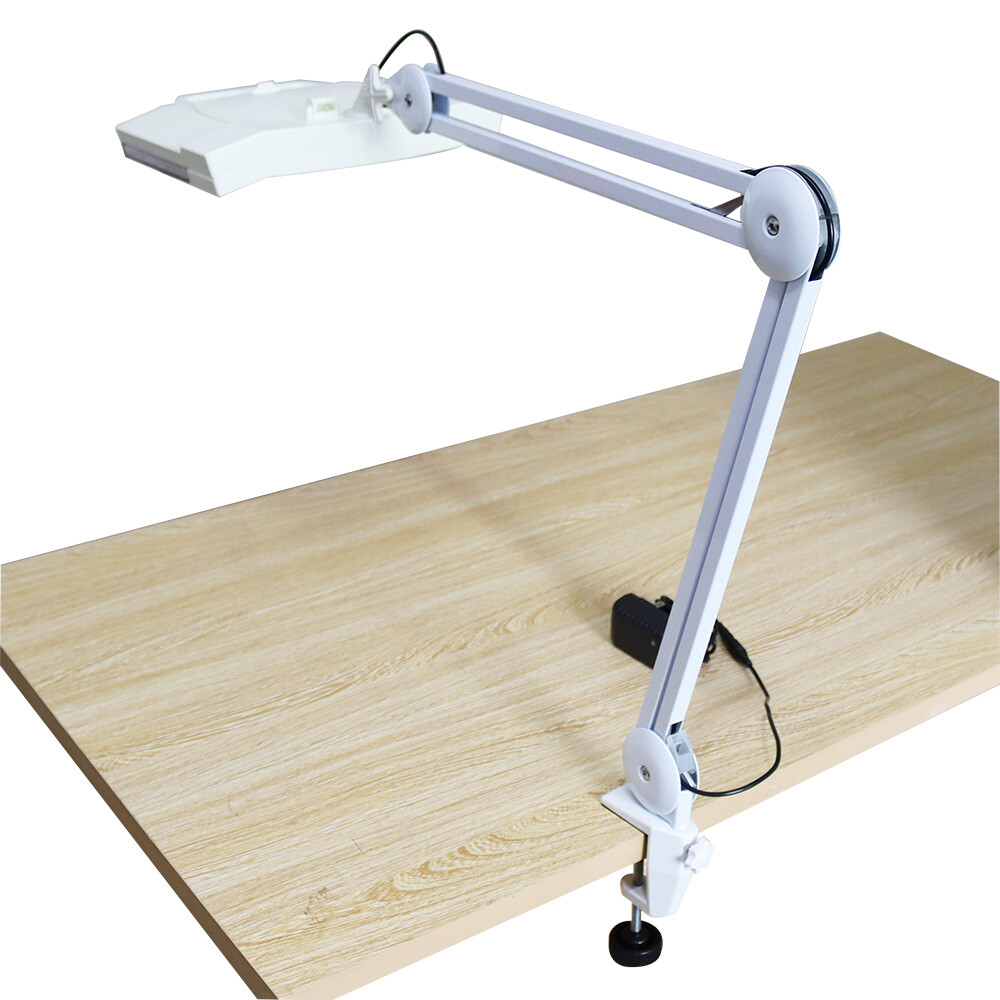 Top-grade 10x LED Table Clamp Magnifier Lamp Clip-on Type Magnifier Lamp 140151