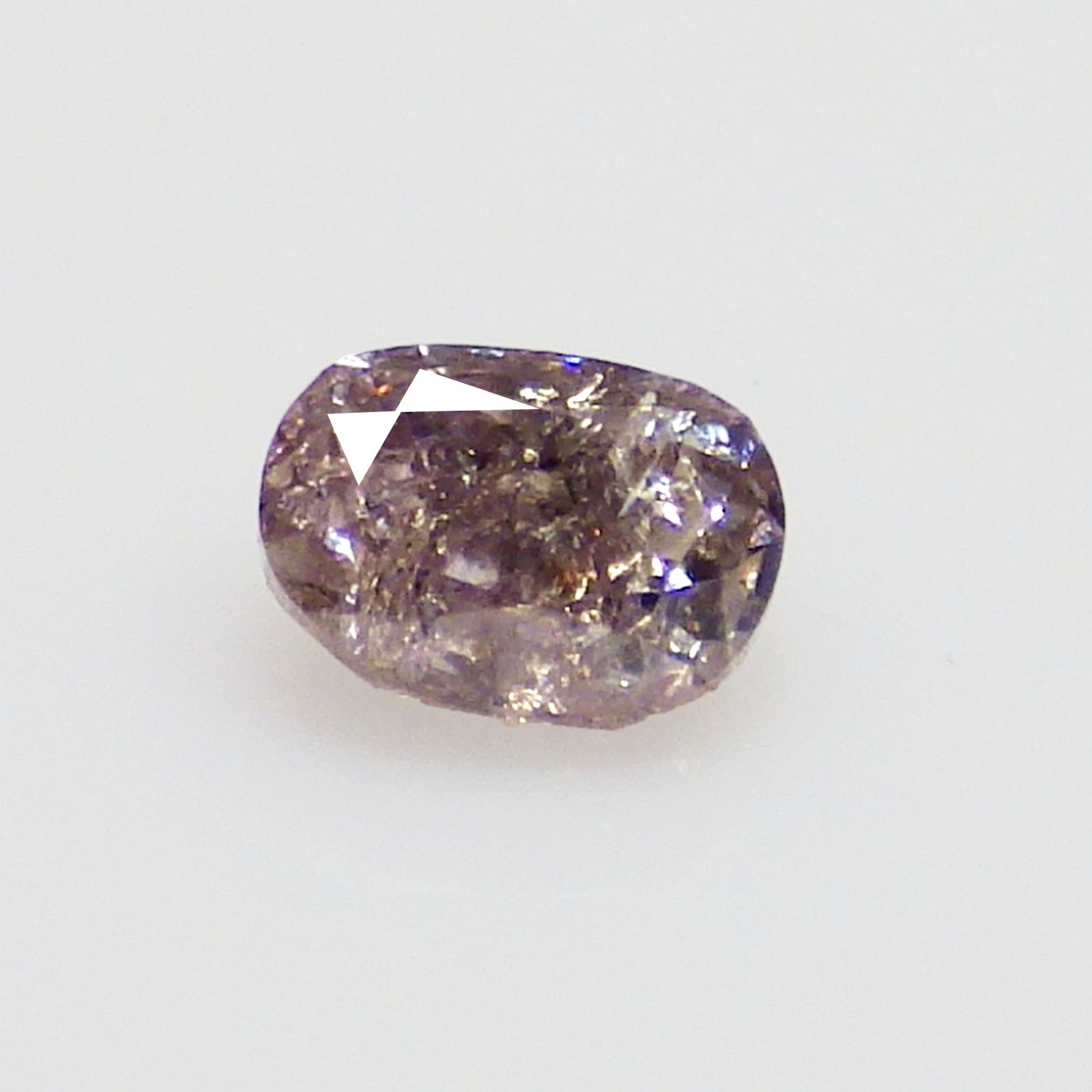 0.09 Cts Seductive Oval (2 x 1 mm)100%Natural Argyle Fancy Purplish Pink Diamond