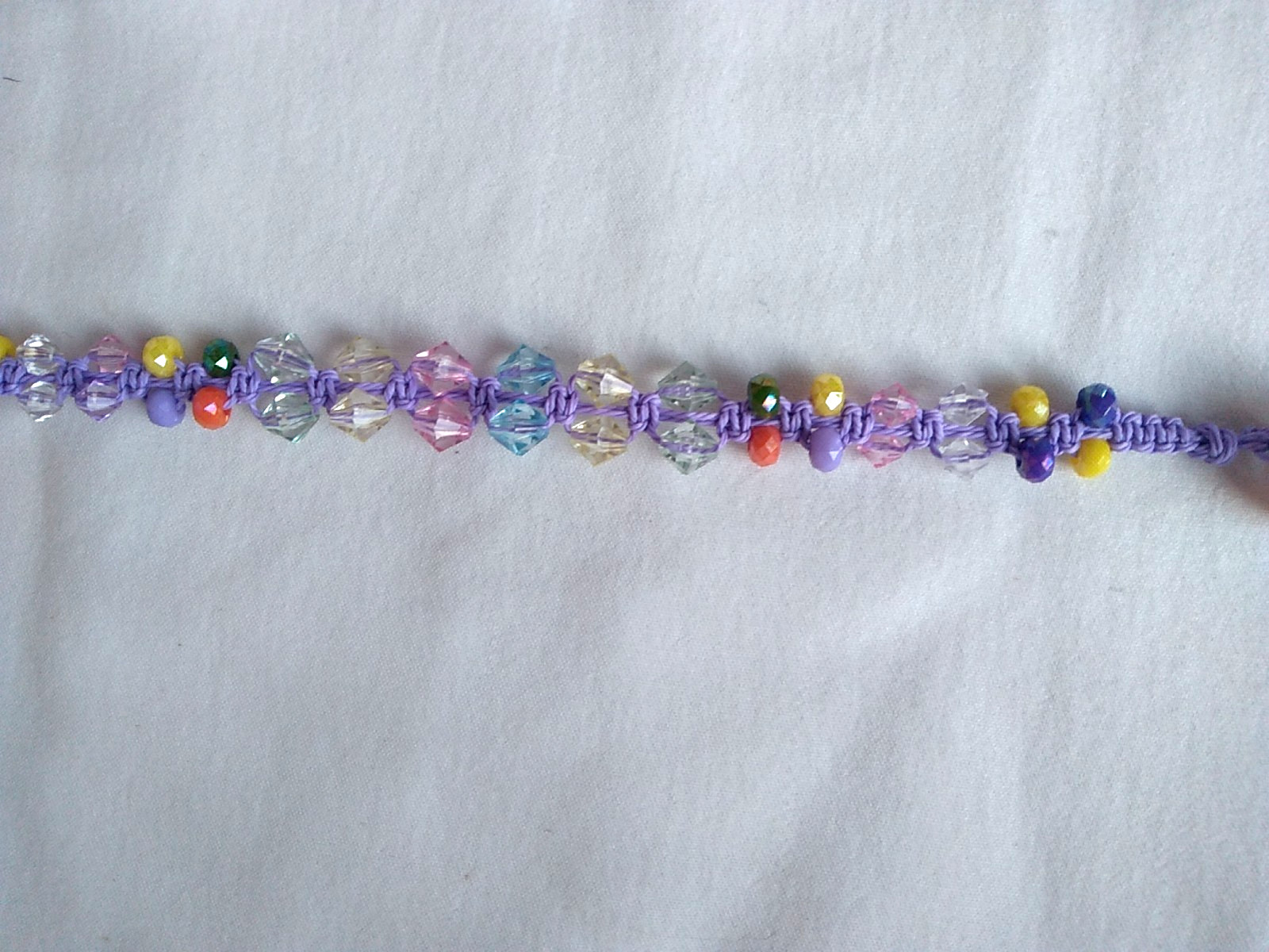 Beaded Macrame Anklet 9-10″Adj Bracelet Boho Jewelry US Seller New