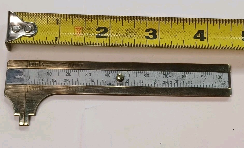 Vintage EMPIRE 4″ / 80mm Capacity Brass Calipers 2783, Made In India