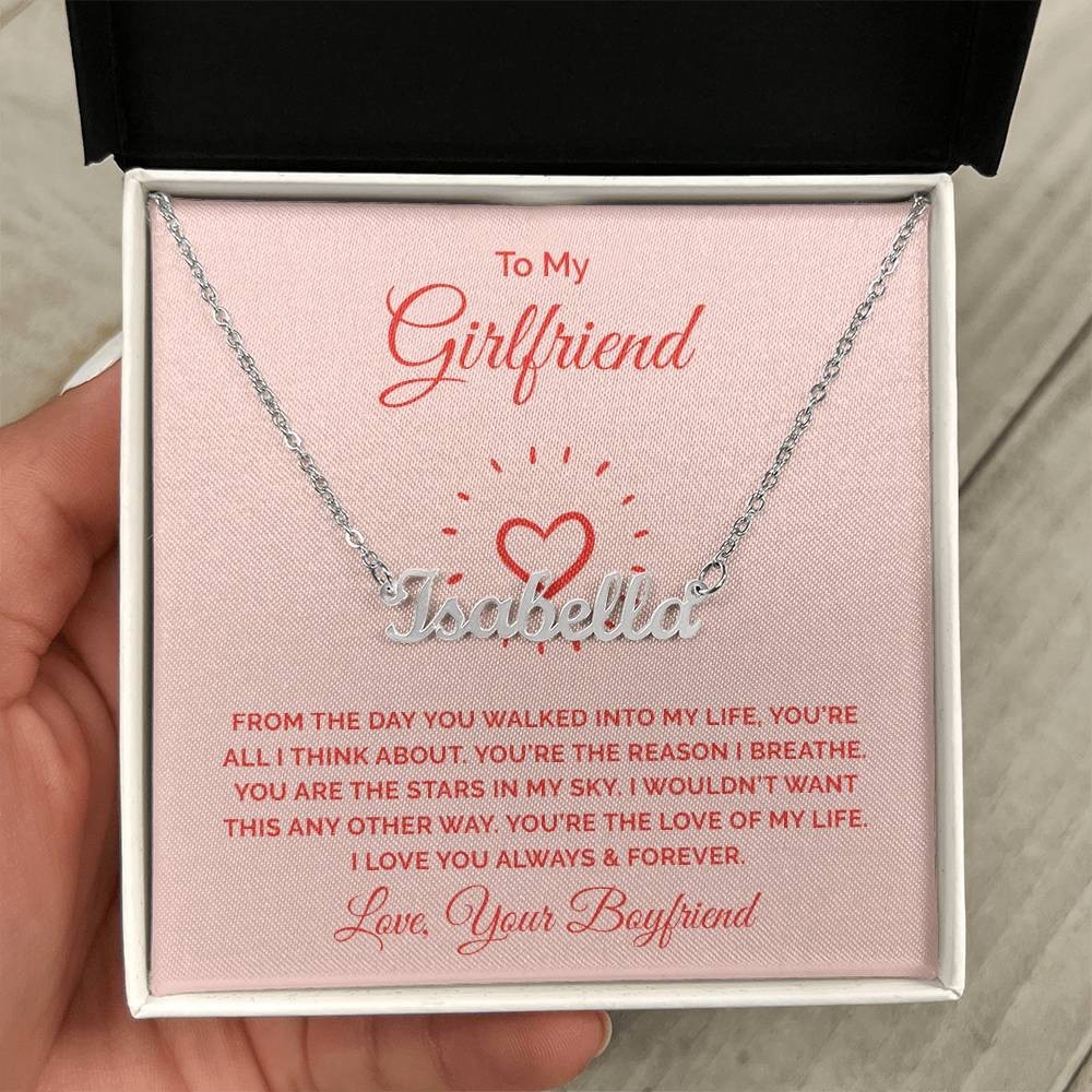 Personalized Name Necklace Gift for Girlfriend Romantic Custom Jewelry