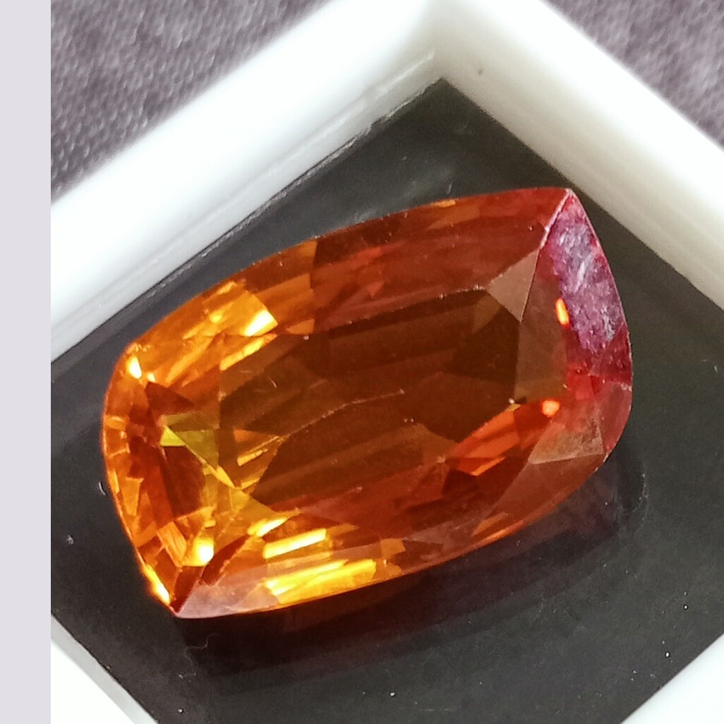 Fancy Cut Painite 12+ Ct Natural Mogok Orange Yellow Certified Loose Gemstone