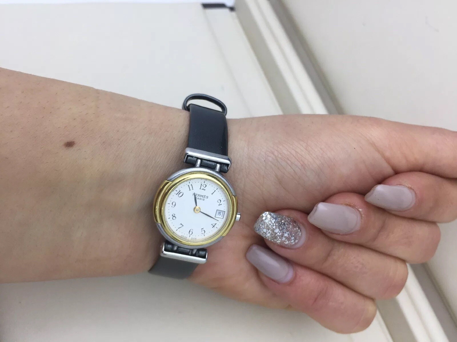 Used Hermes Winsdor Ladies Watch – Stainless Steel & 18K Gold Plated