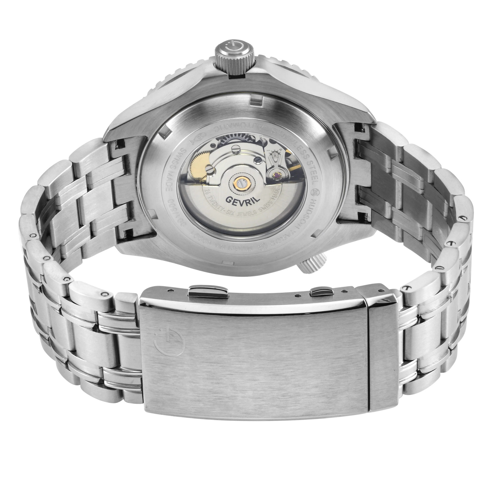Gevril Hudson Yards Stainless Steel 43mm Swiss Automatic Wristwatch 48831B