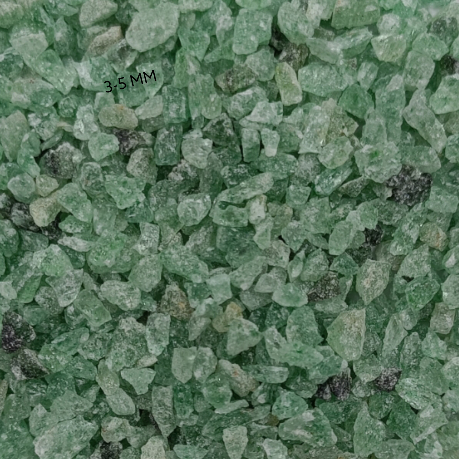 Crushed Green Strawberry Quartz Coarse Inlay Woodworking, Stone Healing Powder