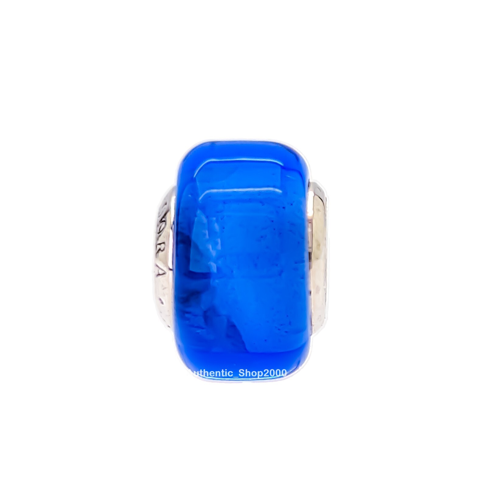 New 100% Authentic PANDORA 925 Ale Silver Blue Mini Murano Glass Charm 793105C00