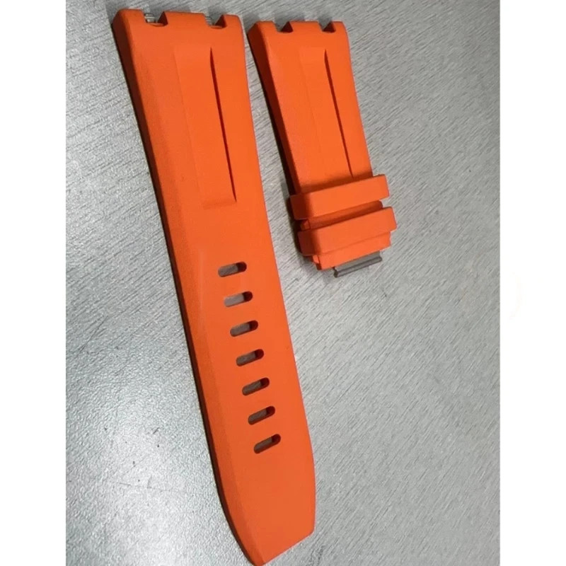 Quick Change Orange Rubber Strap Fits Audemars Piguet Royal Oak Offshore Diver