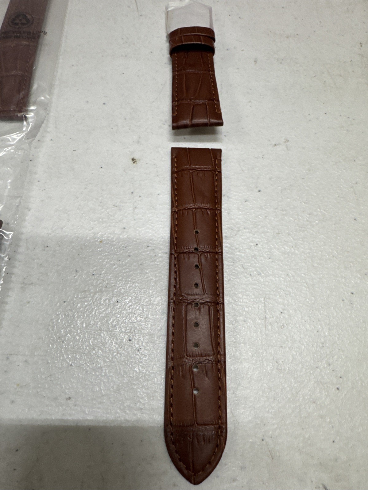 Lot of 10 – Brand NEW- 22mm Genuine Leather Brown Watch Bands
