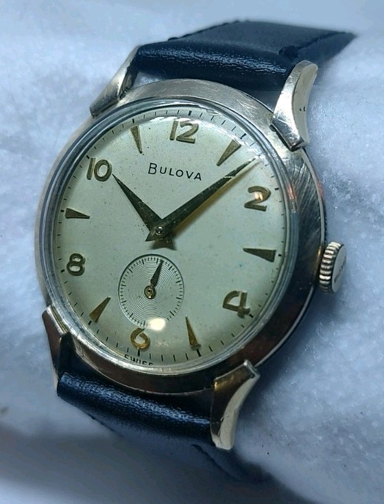 1956 Bulova L6 Gold Filled Dress Watch Fancy Lugs Small Seconds 11AC 17J Manual