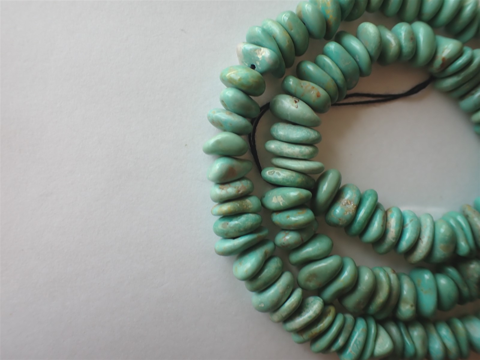 Genuine Elisa (Sonora) Turquoise side-drilled Nugget Beads – 8-10×3-5mm – Strand