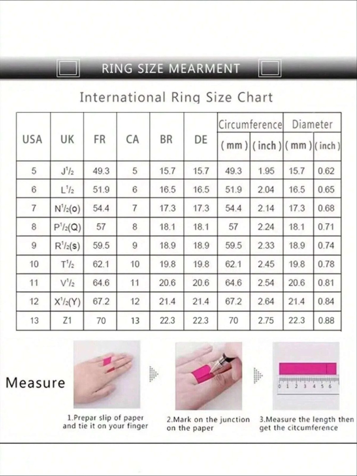 Elegant Cubic Zirconia Ring Round Cut Women’s Engagement CZ Ring Gift for Her US