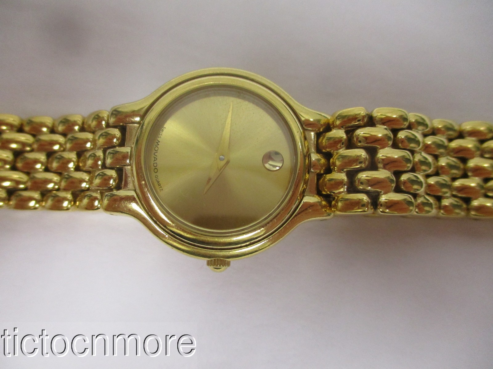 RETRO CLASSIC MUSEUM MOVADO CERTA BRACELET WATCH WORKS GOLDEN DIAL 87.e3.817