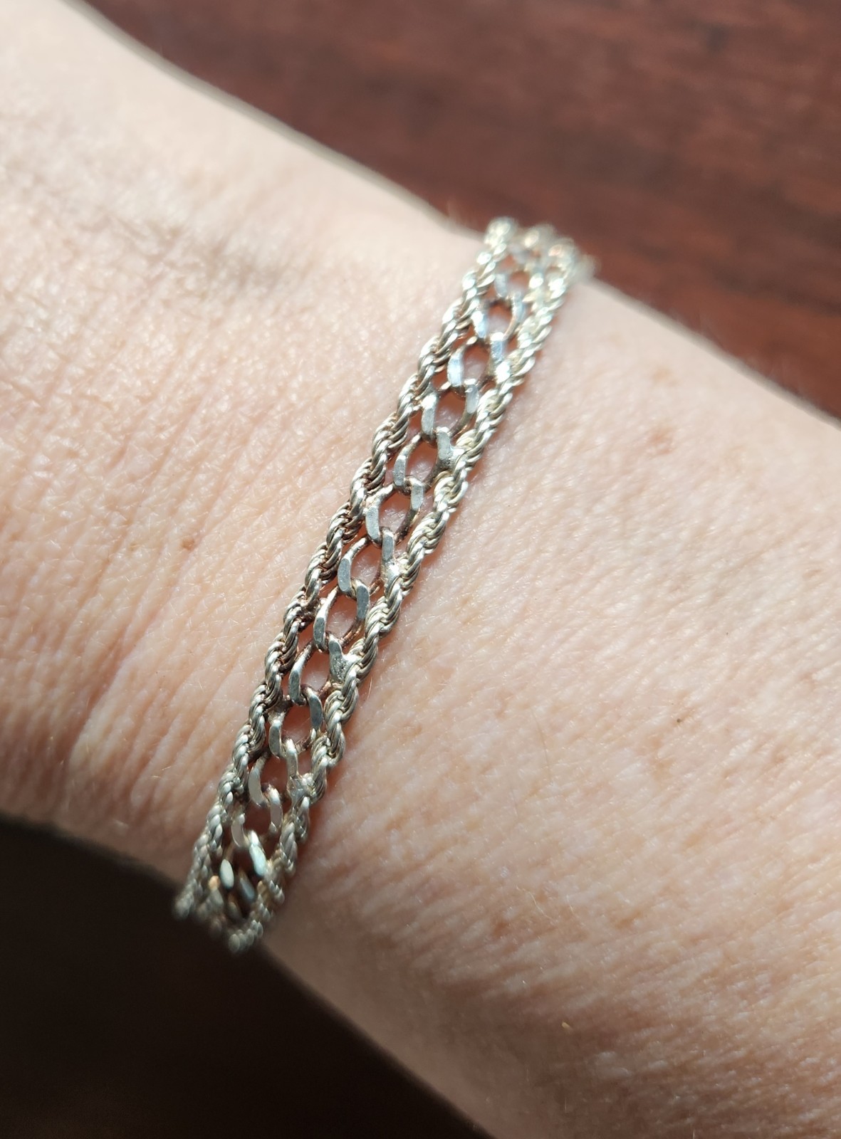 Milor 925 Sterling Silver Bracelet Italy 7 grams 7 1/2 Inches