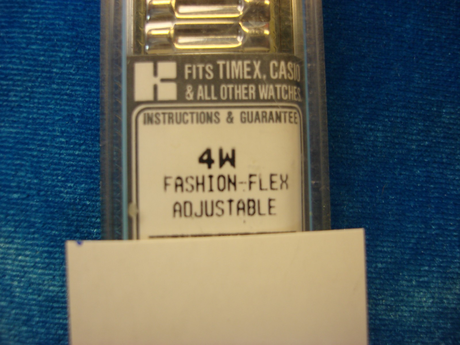 VINT. FLEX-ON BY KREISLER – POLISHED STAINLESS WATCH BAND – NOS – 16 – 21 MM