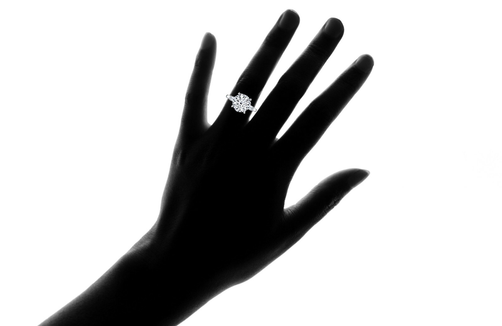 Sterling Silver 925 Plated 4 Carat CZ Round Eternity Wedding Band Ring