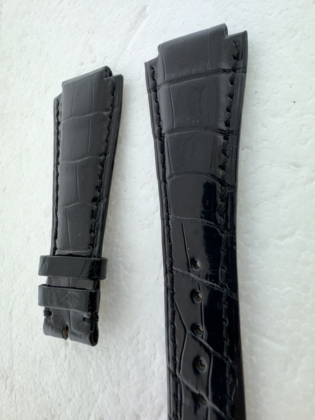 Audemars Piguet Royal Oak Black Leather 28mm X 17mm Watch Strap Band