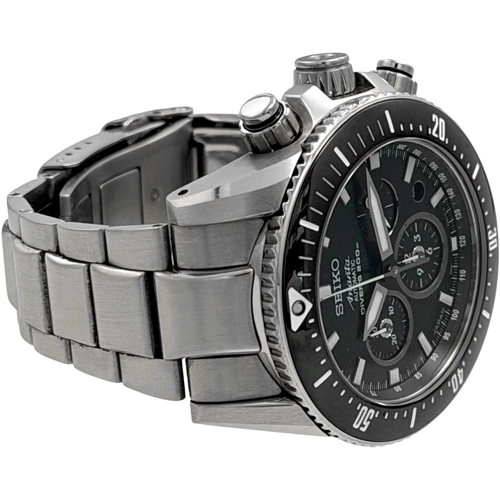 SEIKO Brightz Ananta SAEK013 Black Case Size 44mm Used Watch #51026