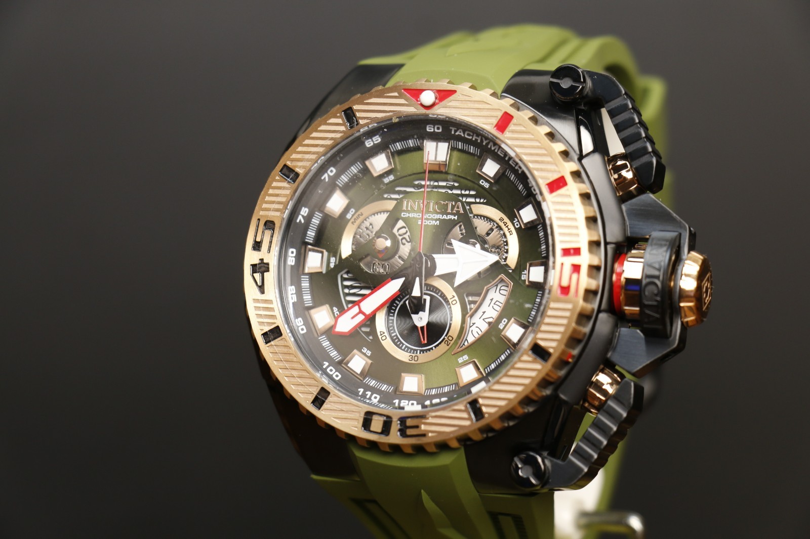 Invicta Sea Hunter full size Men’s Watch 57/69mm Green tone 49629