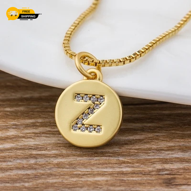 26 Letters Necklace Personal Initial Pendant Necklaces Choker Gift Women Jewelry