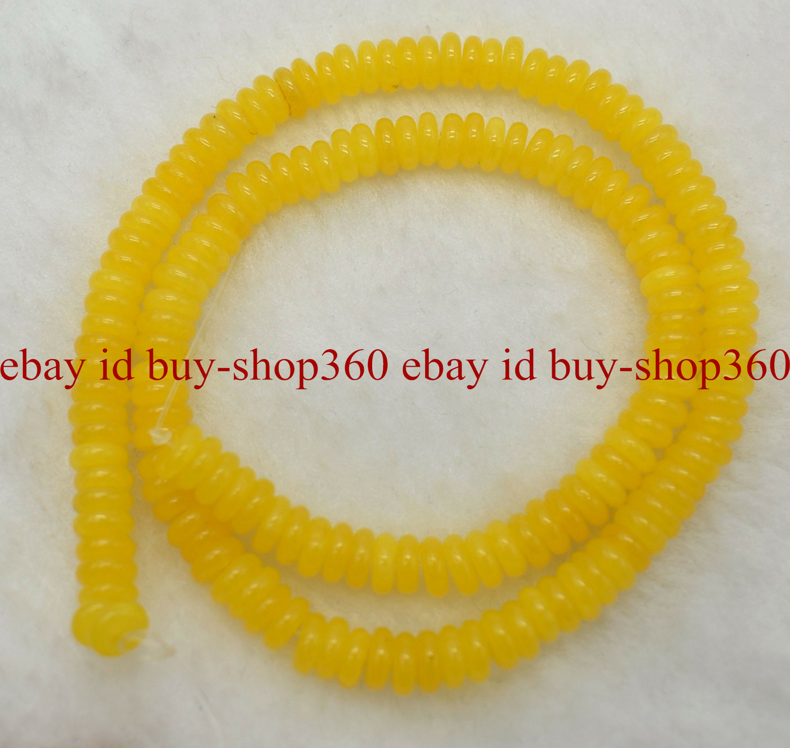 1pcs 3x8mm 4x10mm Natural Abacus Yellow Topaz Gemstone Loose Beads 15” AAA+