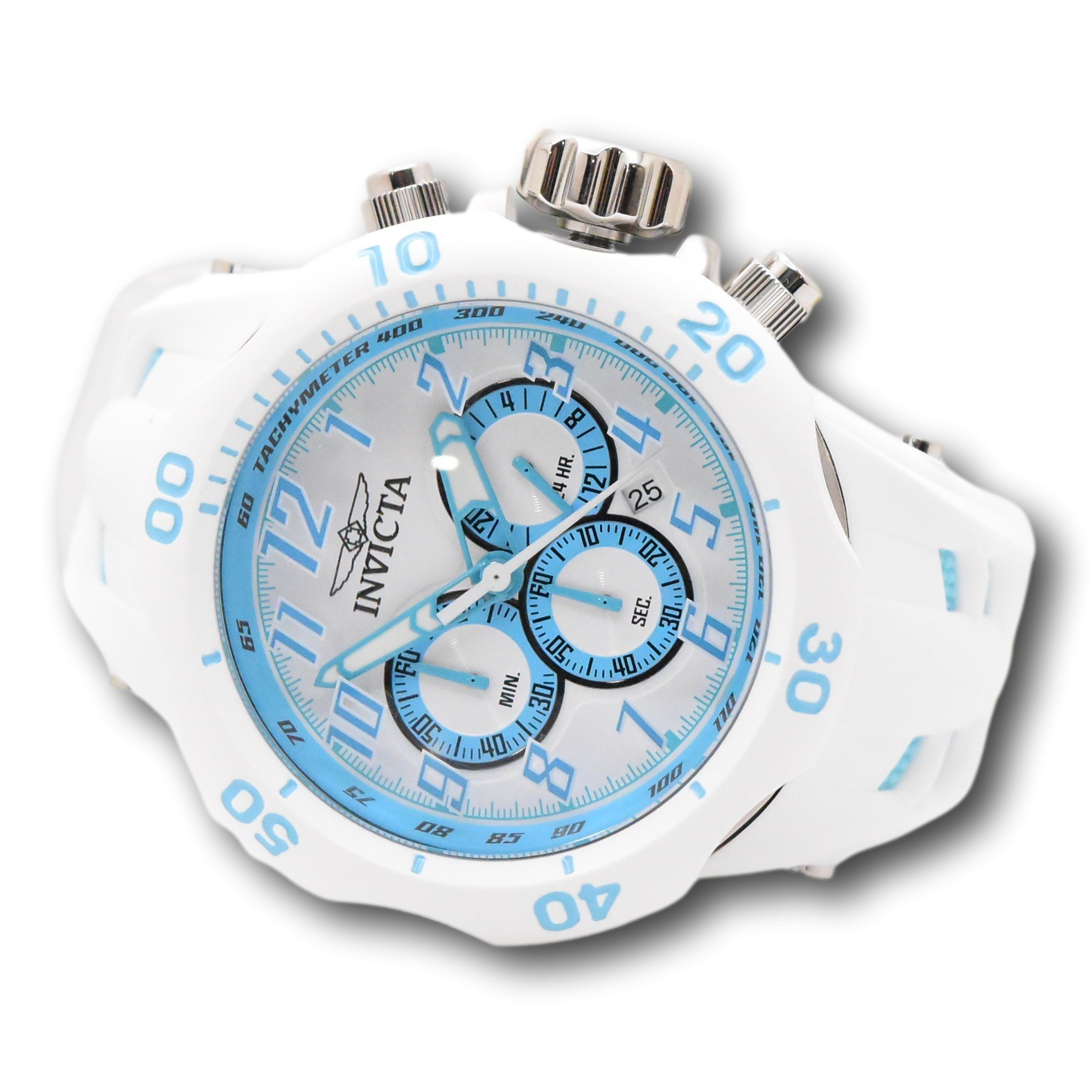 Invicta Venom Hydra Arctic Glacier Men’s 52mm White & Blue Chrono Watch 50511