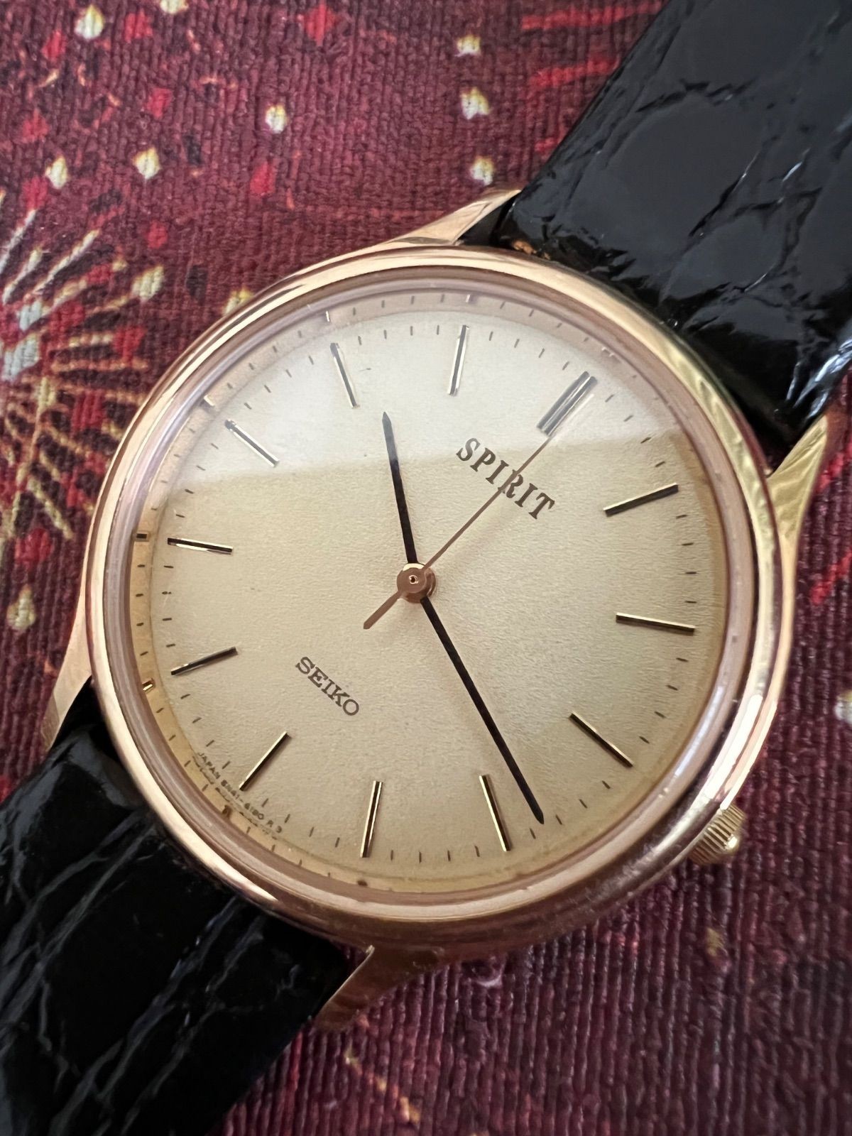 SEIKO Spirit 8N41-6130 Quartz Mens Watch wrist 19cm/7.5in