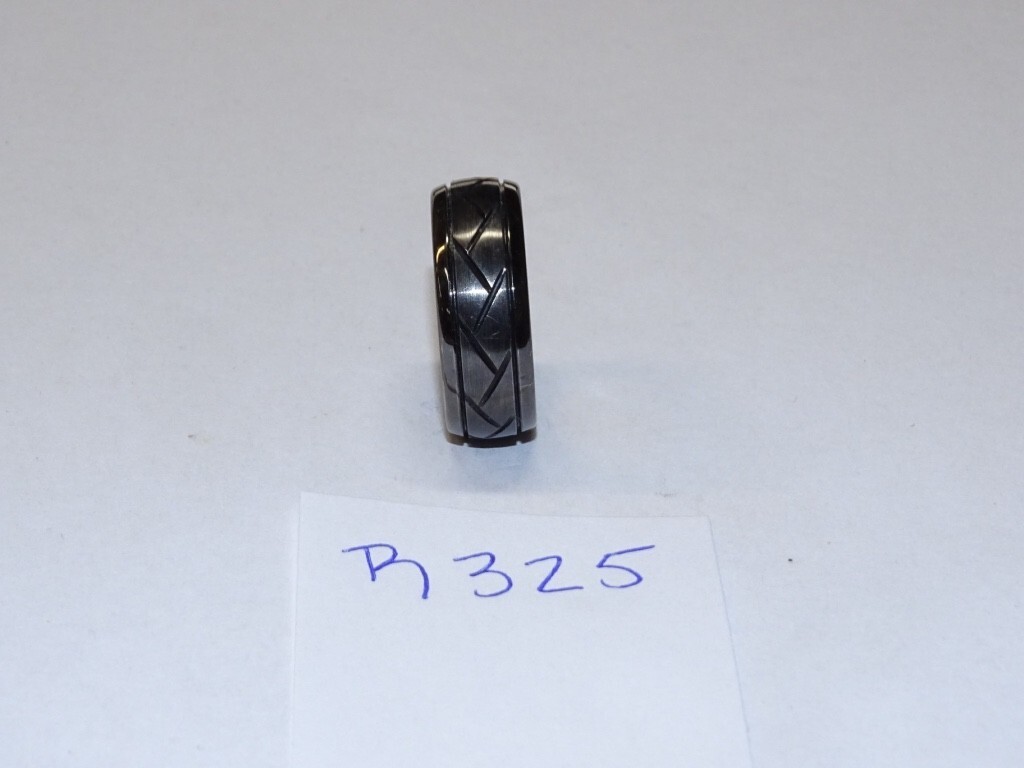 Triton Tungsten Carbide Wedding Ring 8mm Size 8-1/2 Brushed Grey #R325