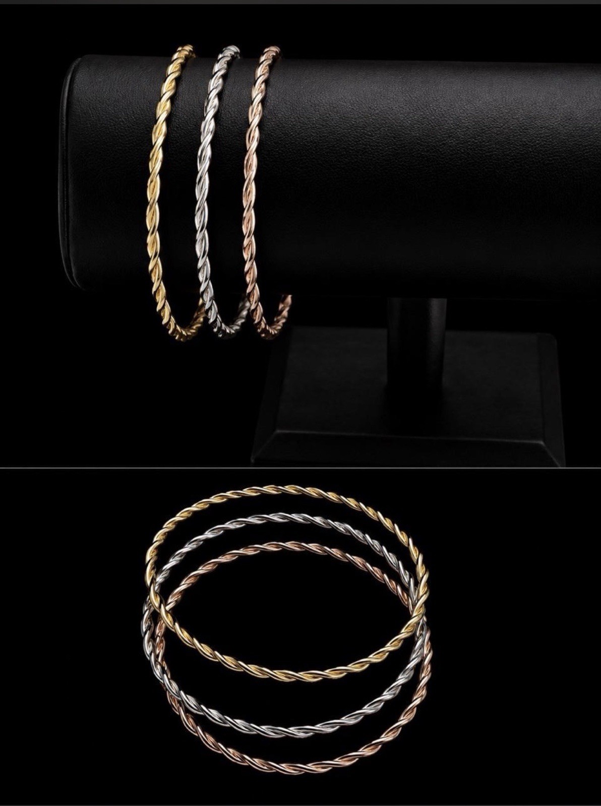 ✨ Stunning 14K Gold Filled Bangle Set ✨