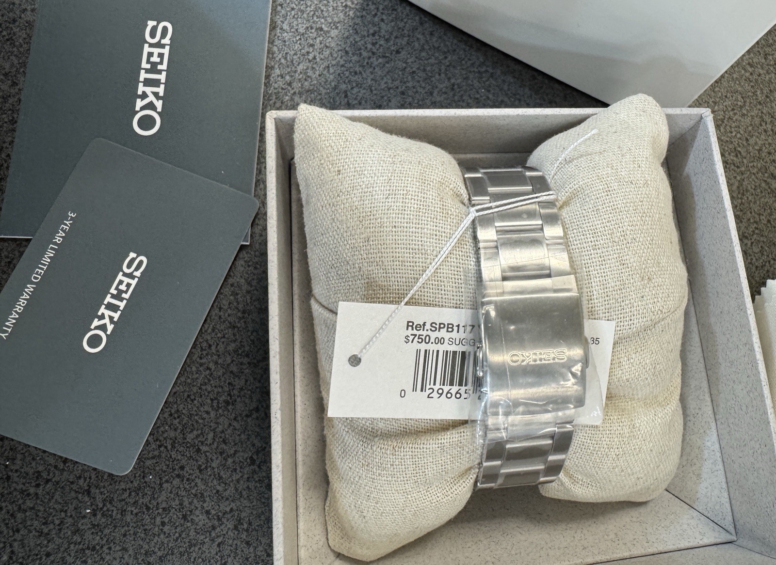 Seiko Prospex Alpinist Black Dial Steel Bracelet Watch SPB117 New With Tag Japan