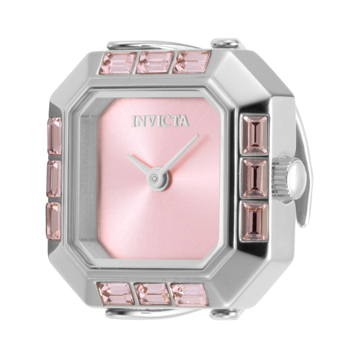 NEW Invicta Mini Angel Women’s Ring Watch 21.5mm Pink & Silver (49581) + Gift