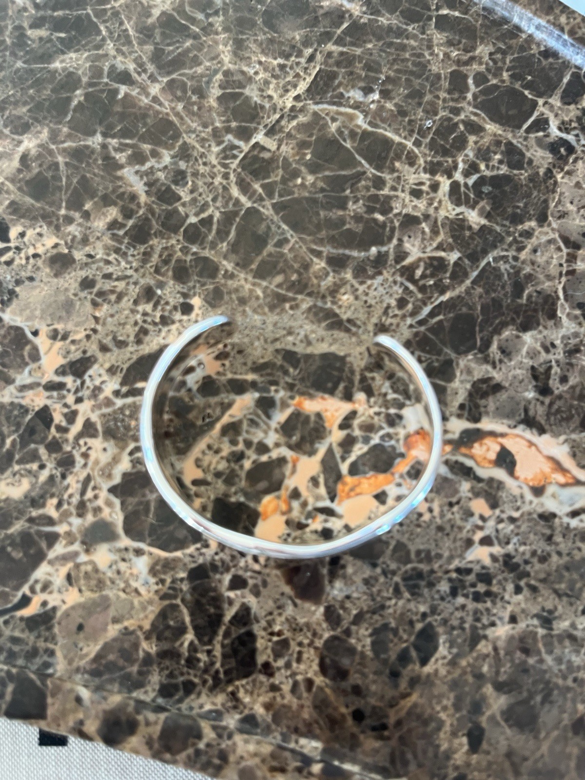 Silver Irregular Chunky COS Cuff Bangle Bracelet